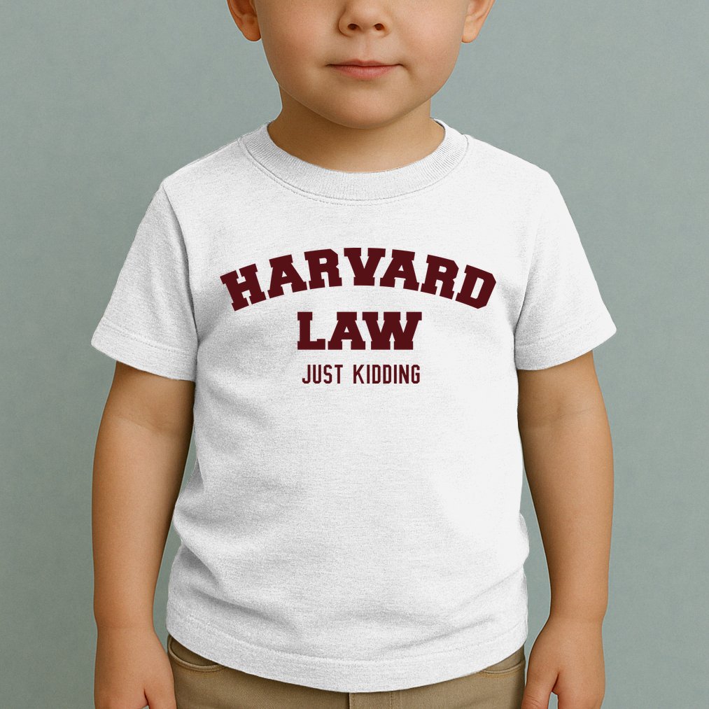 Harvard Law Just Kidding Toddler T-Shirt