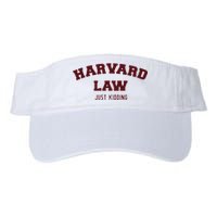 Harvard Law Just Kidding Valucap Bio-Washed Visor