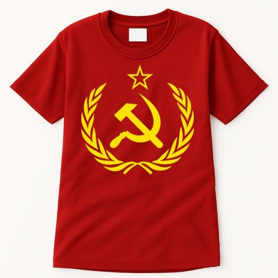 Hammer and Sickle Star CCCP Soviet Union Red Tall T-Shirt