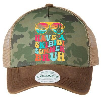 Have A Summer Bruh Funny Last Day Of School 2025 Legacy Tie Dye Trucker Hat