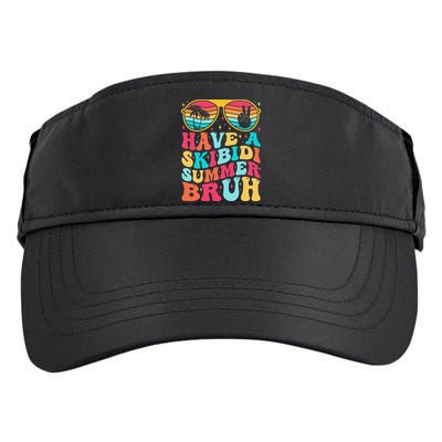 Have A Summer Bruh Funny Last Day Of School 2025 Adult Drive Performance Visor