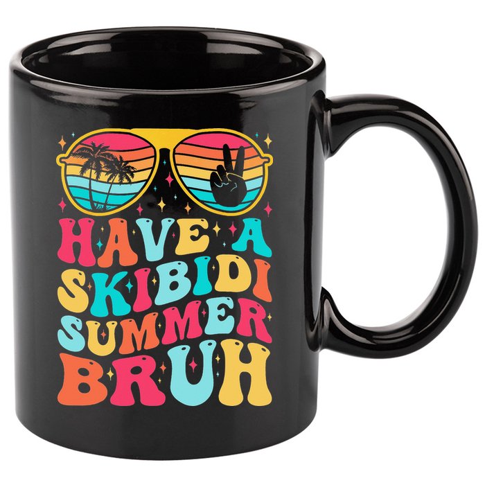 Have A Summer Bruh Funny Last Day Of School 2025 11oz C Handle Ceramic Mug