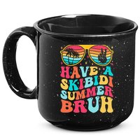Have A Summer Bruh Funny Last Day Of School 2025 15oz Campfire Ceramic Mug