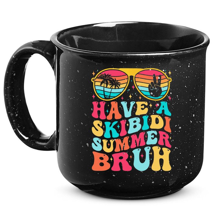 Have A Summer Bruh Funny Last Day Of School 2025 15oz Campfire Ceramic Mug