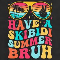 Have A Summer Bruh Funny Last Day Of School 2025 Golf Towel
