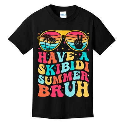 Have A Summer Bruh Funny Last Day Of School 2025 Kids T-Shirt