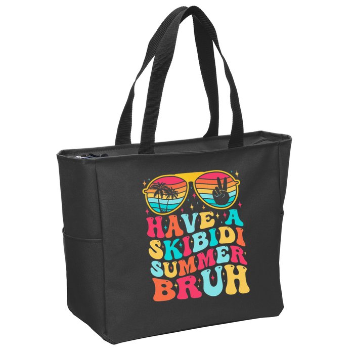 Have A Summer Bruh Funny Last Day Of School 2025 Zip Tote Bag
