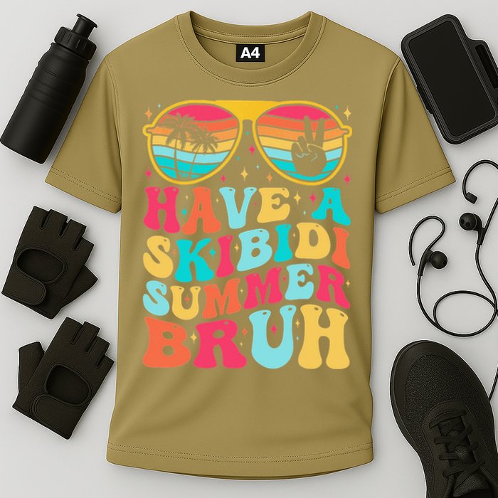 Have A Summer Bruh Funny Last Day Of School 2025 Cooling Performance Crew T-Shirt