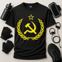 Hammer And Sickle Star CCCP Soviet Union Red Performance Shirt