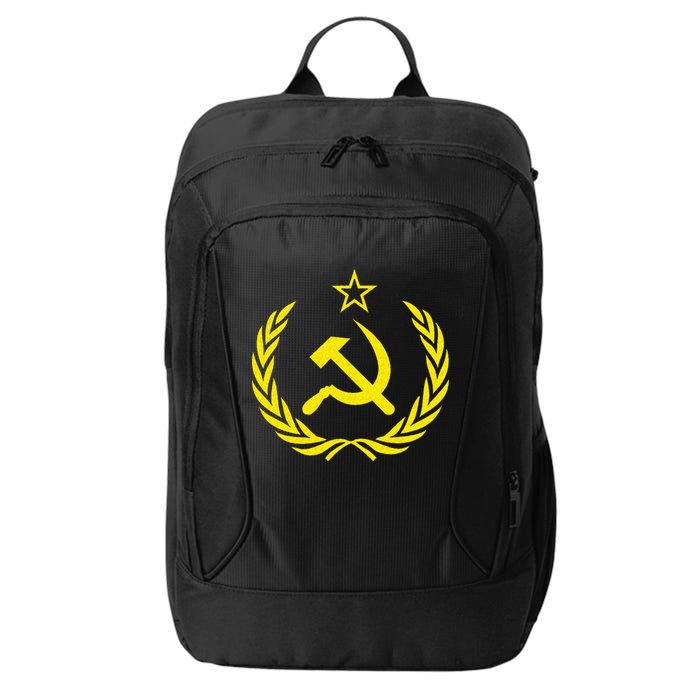 Hammer And Sickle Star CCCP Soviet Union Red City Backpack