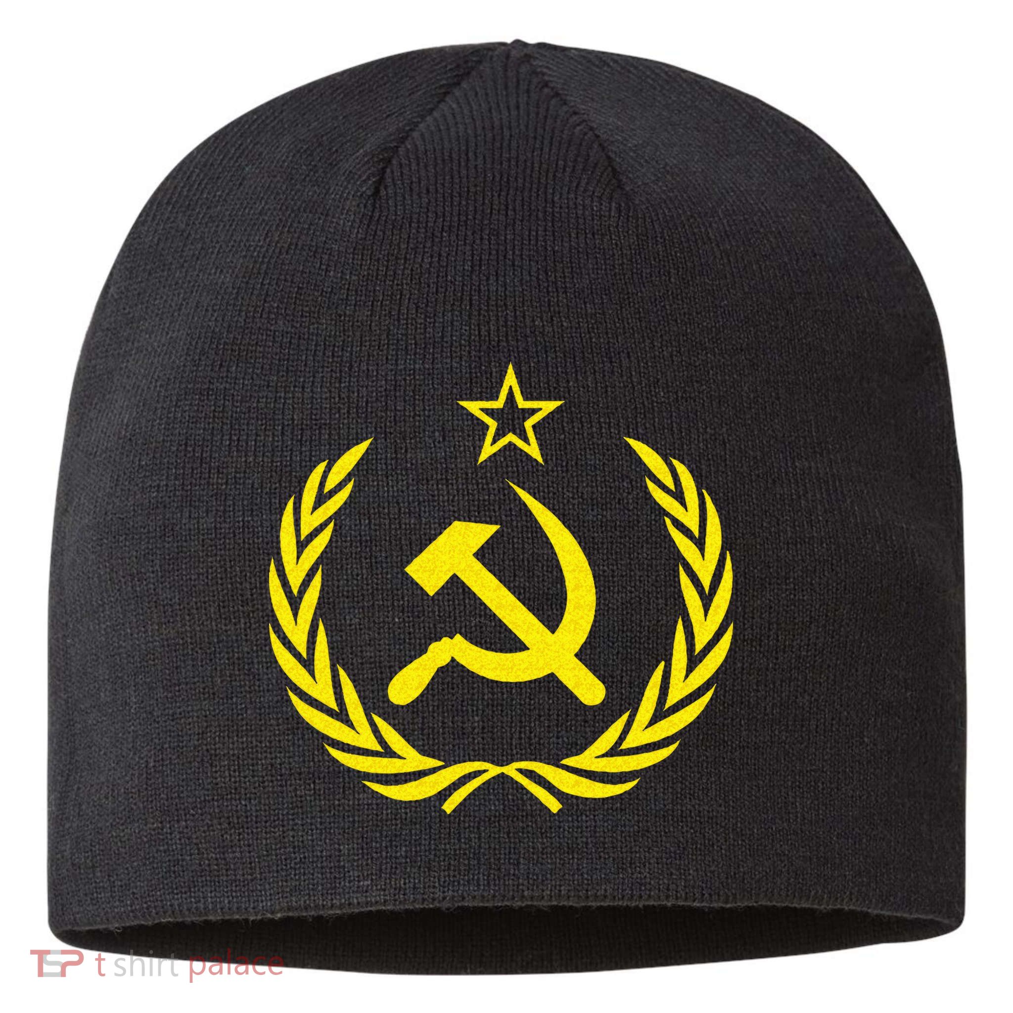 Hammer And Sickle Star CCCP Soviet Union Red Sustainable Beanie