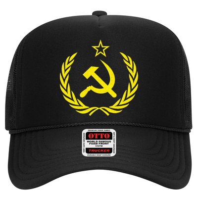 Hammer And Sickle Star CCCP Soviet Union Red Trucker Hat