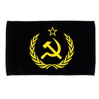 Hammer And Sickle Star CCCP Soviet Union Red Microfiber Hand Towel