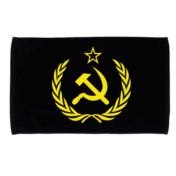 Hammer And Sickle Star CCCP Soviet Union Red Microfiber Hand Towel