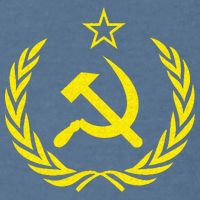Hammer And Sickle Star CCCP Soviet Union Red Garment-Dyed Sweatshirt