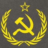 Hammer And Sickle Star CCCP Soviet Union Red Cotton Canvas Backpack