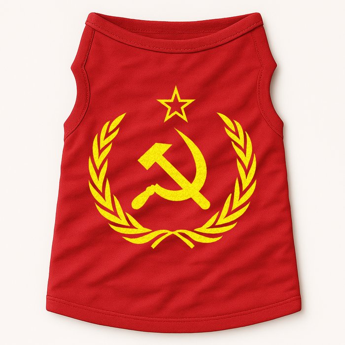 Hammer And Sickle Star CCCP Soviet Union Red Doggie Tank