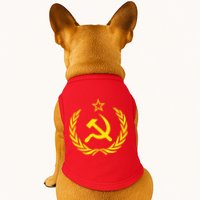 Hammer And Sickle Star CCCP Soviet Union Red Doggie Tank