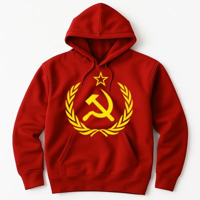 Hammer And Sickle Star CCCP Soviet Union Red Hoodie
