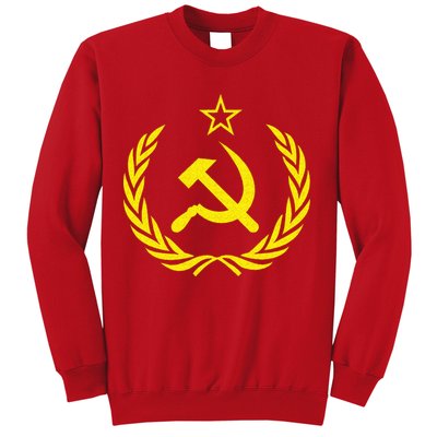 Hammer And Sickle Star CCCP Soviet Union Red Sweatshirt