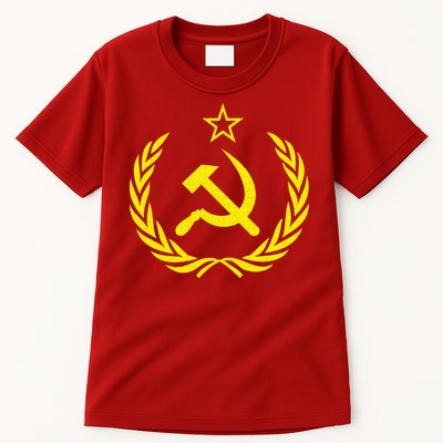 Hammer And Sickle Star CCCP Soviet Union Red Tall T-Shirt
