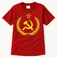 Hammer And Sickle Star CCCP Soviet Union Red Tall T-Shirt