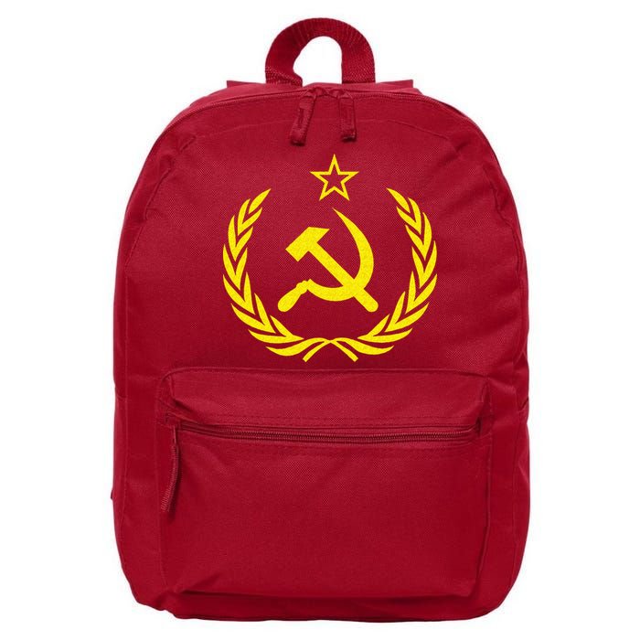 Hammer And Sickle Star CCCP Soviet Union Red 16 in Basic Backpack