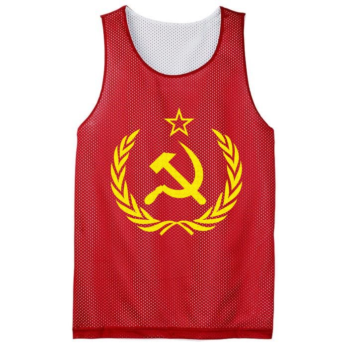 Hammer And Sickle Star CCCP Soviet Union Red Mesh Reversible Basketball Jersey Tank