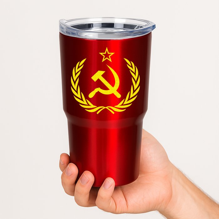 Hammer And Sickle Star CCCP Soviet Union Red Tumbler