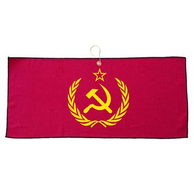 Hammer And Sickle Star CCCP Soviet Union Red Large Microfiber Waffle Golf Towel