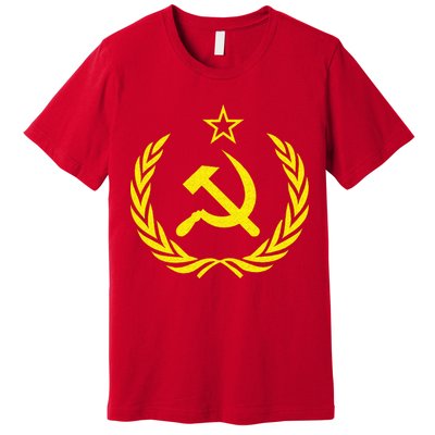 Hammer And Sickle Star CCCP Soviet Union Red Premium T-Shirt