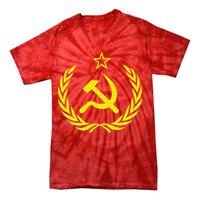 Hammer And Sickle Star CCCP Soviet Union Red Tie-Dye T-Shirt