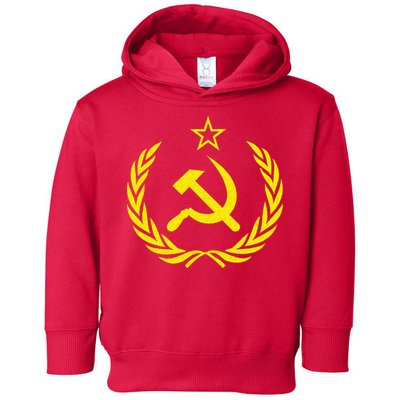 Hammer And Sickle Star CCCP Soviet Union Red Toddler Hoodie