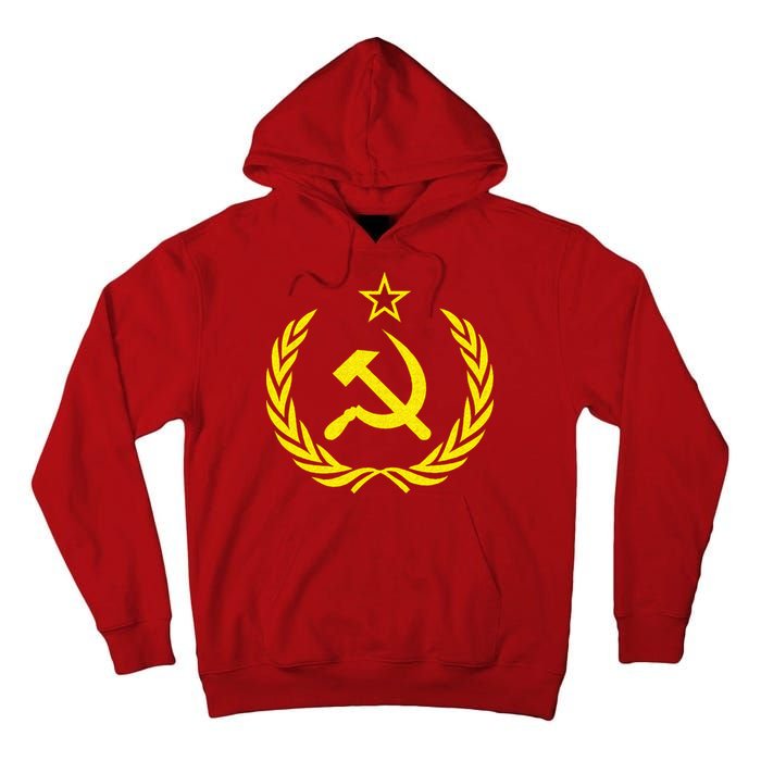 Hammer And Sickle Star CCCP Soviet Union Red Tall Hoodie