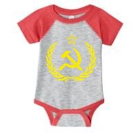 Hammer And Sickle Star CCCP Soviet Union Red Infant Baby Jersey Bodysuit