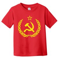 Hammer And Sickle Star CCCP Soviet Union Red Toddler T-Shirt