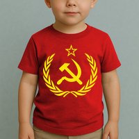 Hammer And Sickle Star CCCP Soviet Union Red Toddler T-Shirt