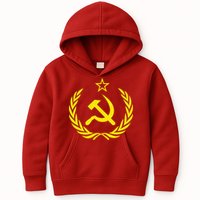 Hammer And Sickle Star CCCP Soviet Union Red Kids Hoodie