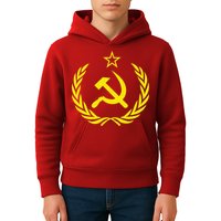 Hammer And Sickle Star CCCP Soviet Union Red Kids Hoodie