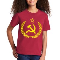 Hammer And Sickle Star CCCP Soviet Union Red Kids T-Shirt
