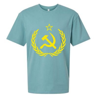 Hammer And Sickle Star CCCP Soviet Union Red Sueded Cloud Jersey T-Shirt