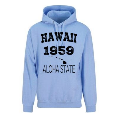 Hawaii Aloha State 1959 Vintage Established Sports Hawaiian Islands Hi Unisex Surf Hoodie