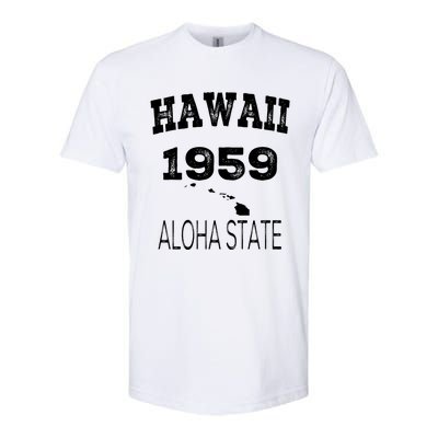 Hawaii Aloha State 1959 Vintage Established Sports Hawaiian Islands Hi Softstyle CVC T-Shirt