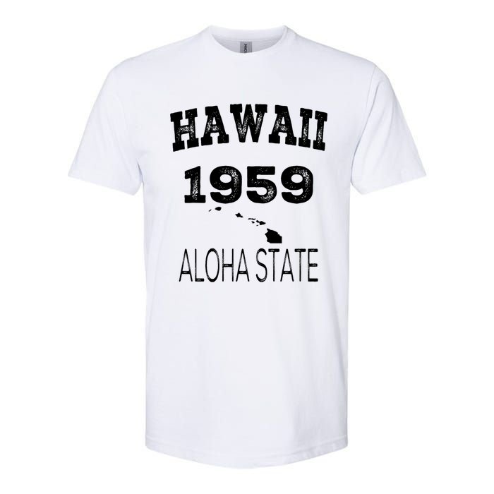 Hawaii Aloha State 1959 Vintage Established Sports Hawaiian Islands Hi Softstyle CVC T-Shirt