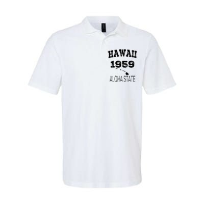 Hawaii Aloha State 1959 Vintage Established Sports Hawaiian Islands Hi Softstyle Adult Sport Polo