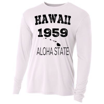 Hawaii Aloha State 1959 Vintage Established Sports Hawaiian Islands Hi Cooling Performance Long Sleeve Crew