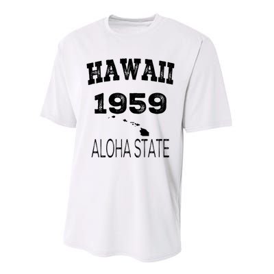 Hawaii Aloha State 1959 Vintage Established Sports Hawaiian Islands Hi Performance Sprint T-Shirt