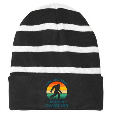 Hide And Seek World Champion Striped Beanie with Solid Band