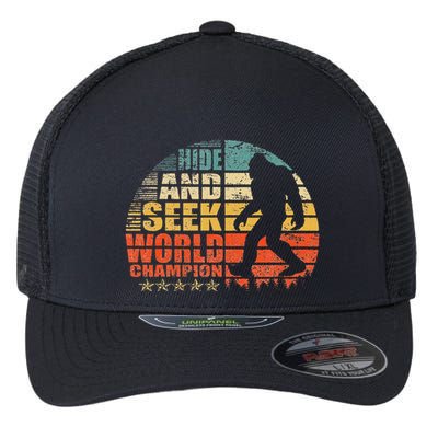 Hide And Seek World Champion Bigfoot Is Real Flexfit Unipanel Trucker Cap