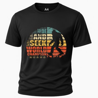 Hide And Seek World Champion Bigfoot Is Real Cooling Performance Crew T-Shirt